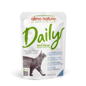 24x70g Pouch turska & katkarapu Almo Nature Daily Menu Kissanruoka