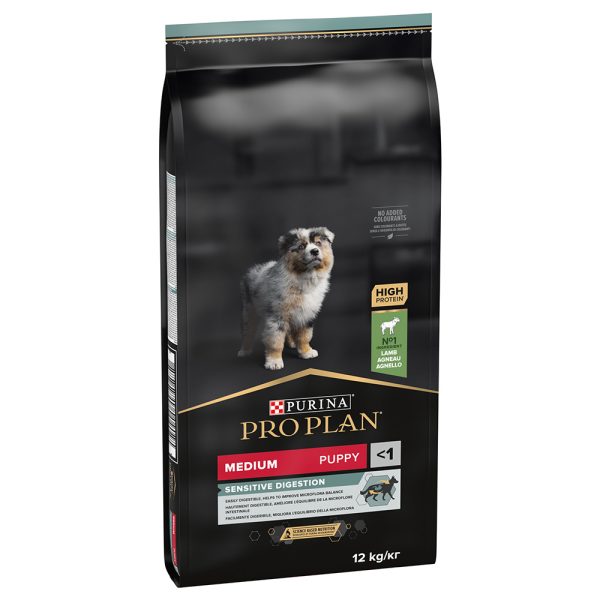 12kg Medium Puppy Lamb & Rice Sensitive Digestion PURINA Pro Plan Koiranruoka