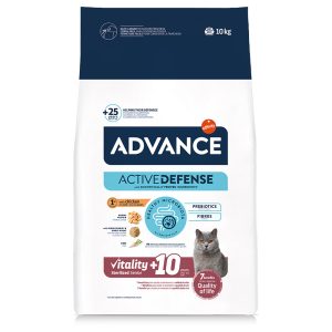 10kg Advance Steriloitu Senior +10 kanaa sisältävä kissan kuivamuonaruoka