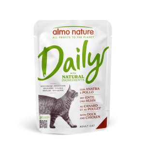 24x70g Pouch ankka & kana Almo Nature Daily Menu Kissanruoka