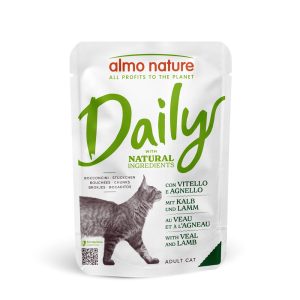 24x70g Pouch vasikka & lammas Almo Nature Daily Menu Kissanruoka