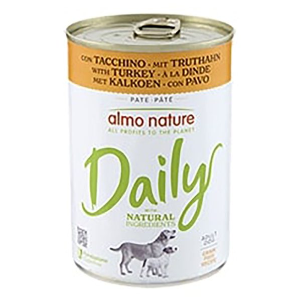 400 g kalkkunaa Almo Nature Daily koiranruoka märkä