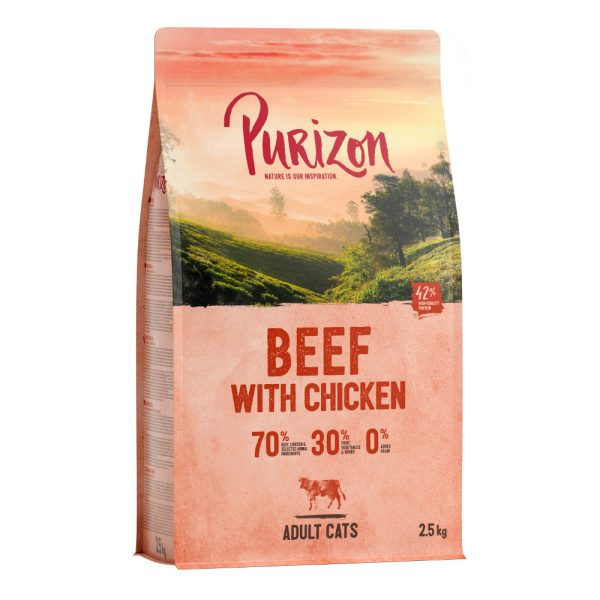 2,5kg Adult Beef & Chicken viljaton Purizon kissan kuivaruoka