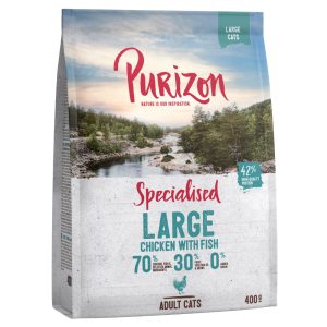 400g Large Adult viljaton, kana ja kala Purizon kissanruoka