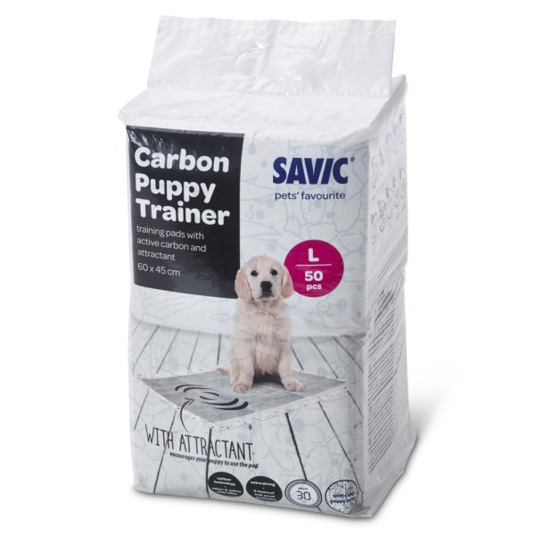 50kpl Puppy Trainer Pads aktiivihiilellä, L Savic koirille