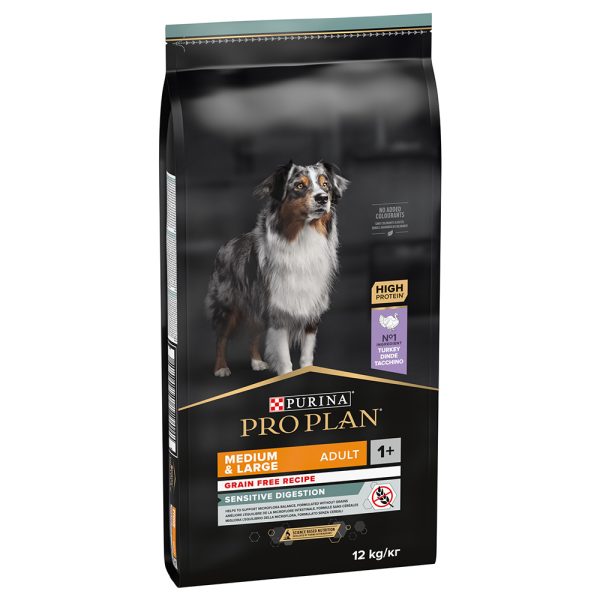 12kg PURINA PRO PLAN Medium & Large Adult OPTIDIGEST Grainfree