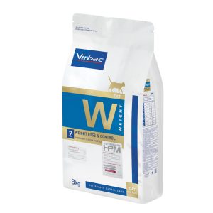 3 kg HPM Cat Weight Loss and Control W2 Virbac Veterinary kissan kuivaruoka