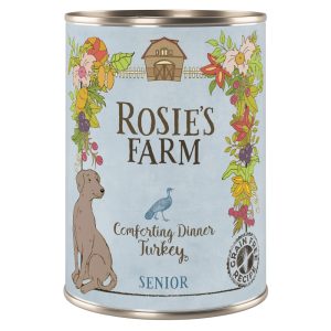 Rosie's Farm -säästöpakkaus 24 x 400 g - Senior: kalkkuna