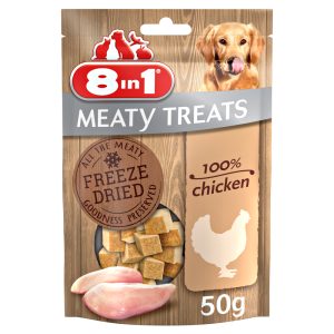 2x50g Meaty Treats 2 x kananrinta 8in1 koiralle