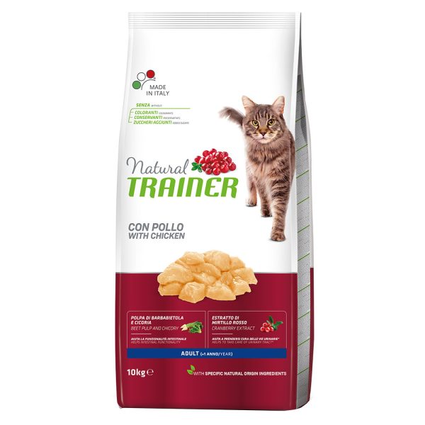 10kg Adult kana Natural Trainer Kuivamuona Kissanruoka