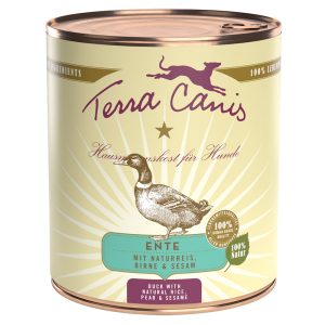 6x800g ankka/riisi/punajuuri/päärynä/seesami Terra Canis koirille