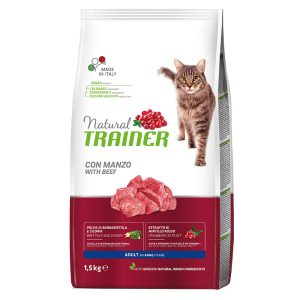 2x9kg naudanlihaa Adult Trainer Natural kuivaruoka kissoille