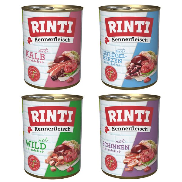 12 x 800g lajitelma 1 RINTI koiran märkäruoka