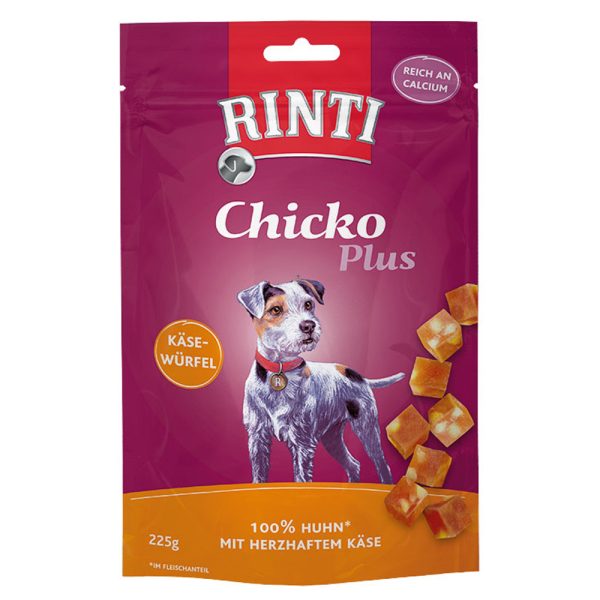 3x80g Chicko Plus juustokuutiot RINTI koiralle