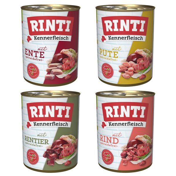 12 x 800g lajitelma 2 RINTI koiran märkäruoka