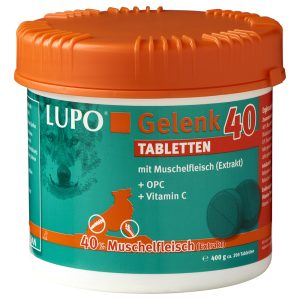 2x400g LUPO Joint 40 tabletit (n. 400 tablettia) koiralle