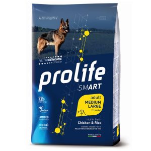 12kg Chicken & Rice Smart Adult Keskikokoiset/ Suuret rodut Prolife Dry Dogs -kuivikekoirat