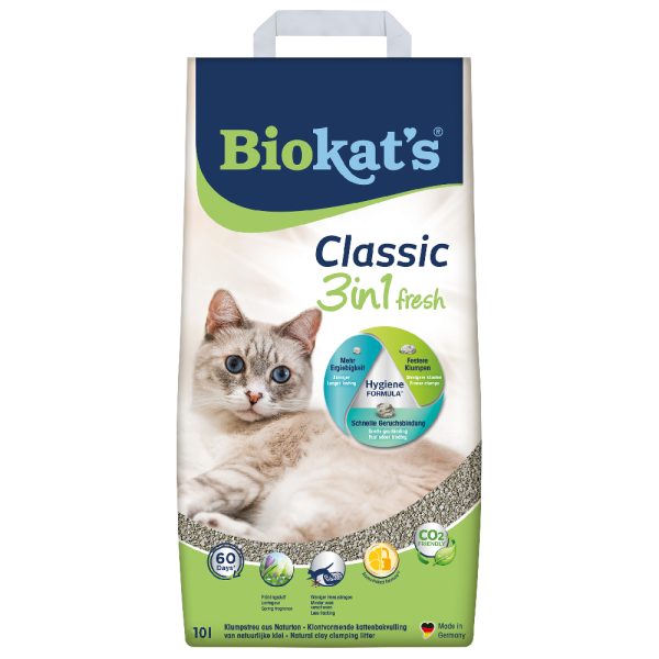10l Biokat´s Fresh 3in1 Biokat's kissanhiekka
