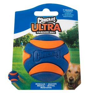 Ultra Squeaker Ball M: Ø 6,4 cm Chuckit koiralle