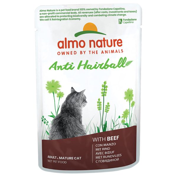 70g Anti Hairball 24 x nauta Almo Nature Holistic kissan märkäruoka