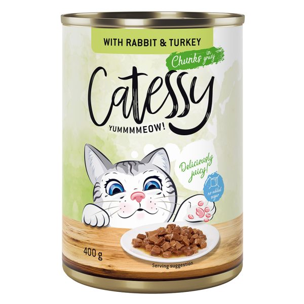 24x400g kani & kalkkuna kastikkeessa Catessy kissan märkäruoka