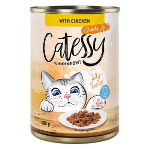 24x400g kana hyytelössä Catessy kissan märkäruoka