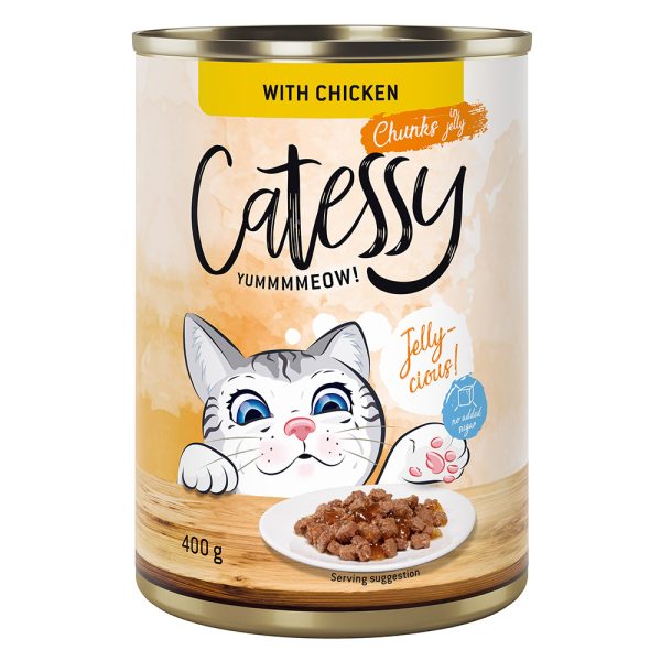 24x400g kana hyytelössä Catessy kissan märkäruoka