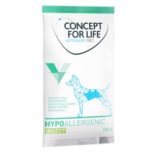100g Veterinary Diet Hypoallergenic Insect Concept for Life koiralle