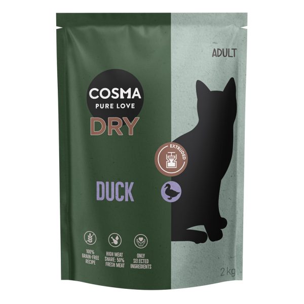 2kg Extruded ankka Cosma kissan kuivaruoka