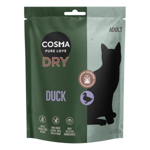400g Extruded ankka Cosma kissan kuivaruoka