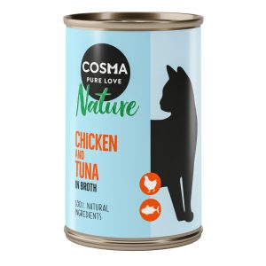 12x140g Nature kananrinta & tonnikala Cosma Kissanruoka