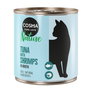 6x280g Nature tonnikala & katkarapu Cosma Kissanruoka