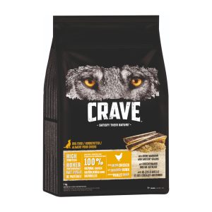 7kg kana, jossa luuydintä ja muinaisviljaa Crave koiran kuivaruoka