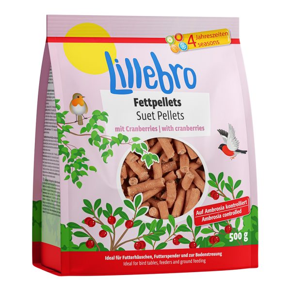 500g Karpaloita sisältävät rasvapelletit lillebro luonnonlintujen ruoka