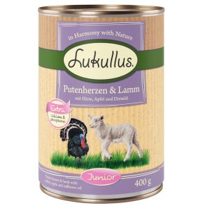 Lukullus Junior kalkkunansydän ja lammas koiranruoka
