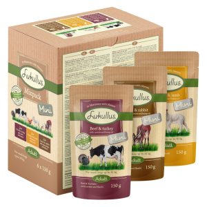 12x150g Lukullus Naturkost Mini Pouches lajitelma