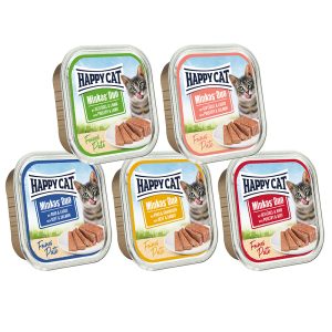 12x100g Minkas Duo Paté lajitelma, 5 makua Happy Cat Kissanruoka