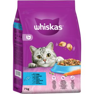 7kg Whiskas 1+ Tuna kissankuivaruoka