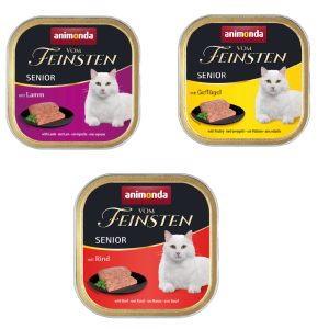 36x100g Senior siipikarja, naudanliha & lammas Animonda Vom Feinsten Kissanruoka
