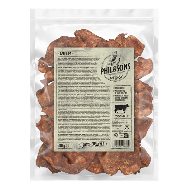 500g naudanhuuli Phil & Sons -koiranherkut