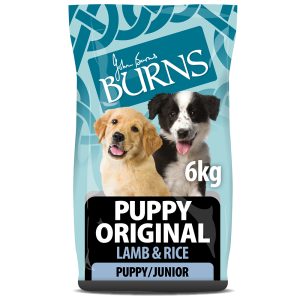2x zooPisteitä: Burns -kuivaruoat koirille! - 6 kg Puppy Original - Lamb & Rice