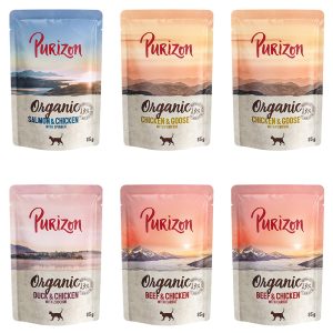 6x85g Purizon Luomu lajitelma kissan märkäruoka