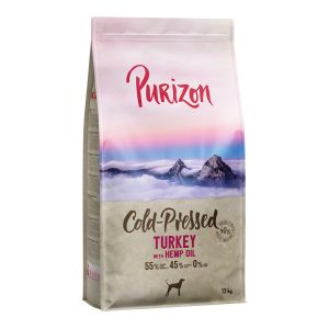12kg Adult kylmäpuristettu kalkkuna & hamppuöljy Purizon koiranruoka