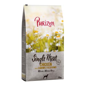 12 kg Purizon -kuivaruokaa erikoishintaan! - Adult Single Meat: kana & kamomillakukka
