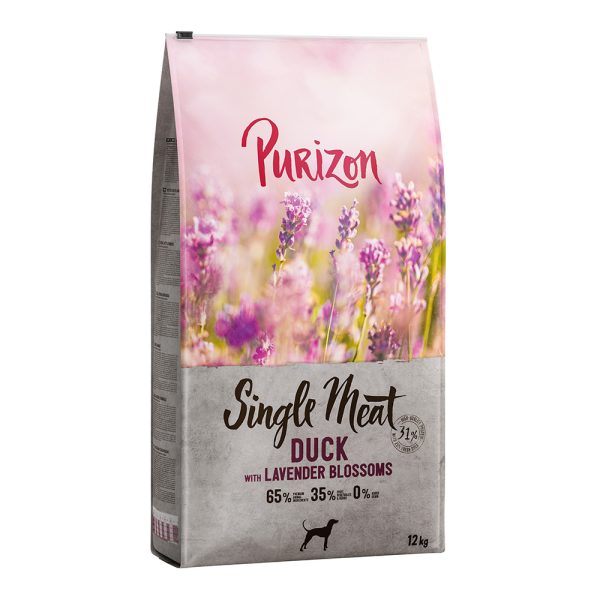 12kg Adult Single Meat Duck with Apple & Lavendel Blossoms Purizon koiranruoka