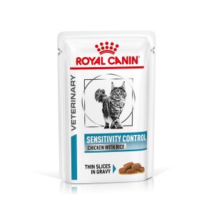 12x85g Veterinary Feline Sensitivity Control kana & riisi kastikkeessa Royal Canin