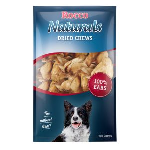 10 kpl naudankorvat natural Rocco koiranherkut