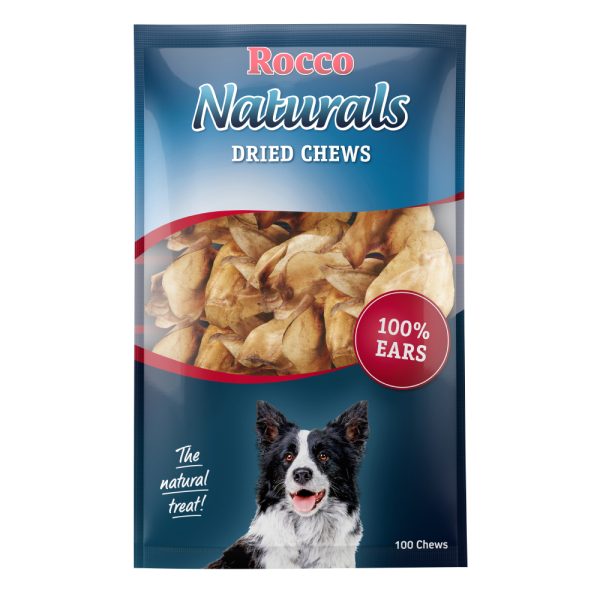 10 kpl naudankorvat natural Rocco koiranherkut