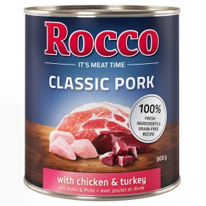 12x800g Classic sianliha, kana ja kalkkuna Rocco