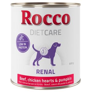 12x800g Diet Care Renal Beef with Chicken Hearts & Pumpkin Rocco-koiranruoka